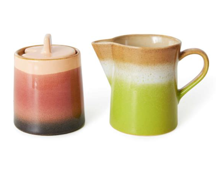 HKliving : 70s ceramics: milk jug & sugar pot, foreland