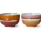 HKliving: 70s ceramics: noodle bowls, geyser (set of 4)