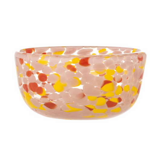 Lilya Bowl Glass in Rose