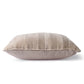 HKliving Striped Velvet Cushion in BEIGE/LIVER