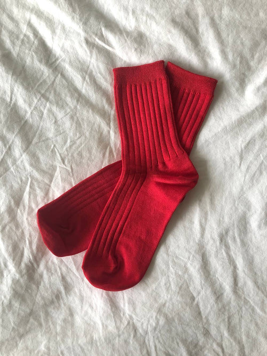 Her Socks: Classic Red