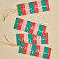 Gift Tags - Merry Christmas Stripe Set of 8 