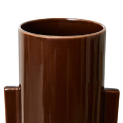 Hkliving : Ceramic vase in espresso