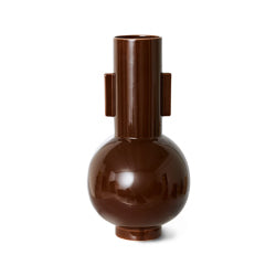 Hkliving : Ceramic vase in espresso