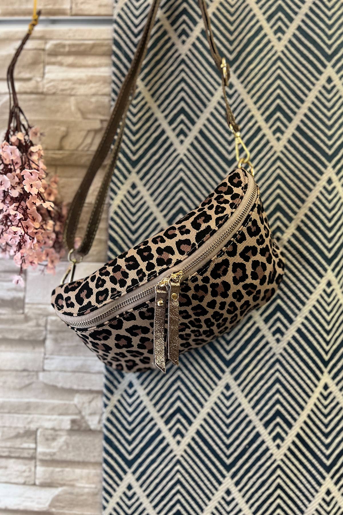 Rosalia Bag: Camel Leopard