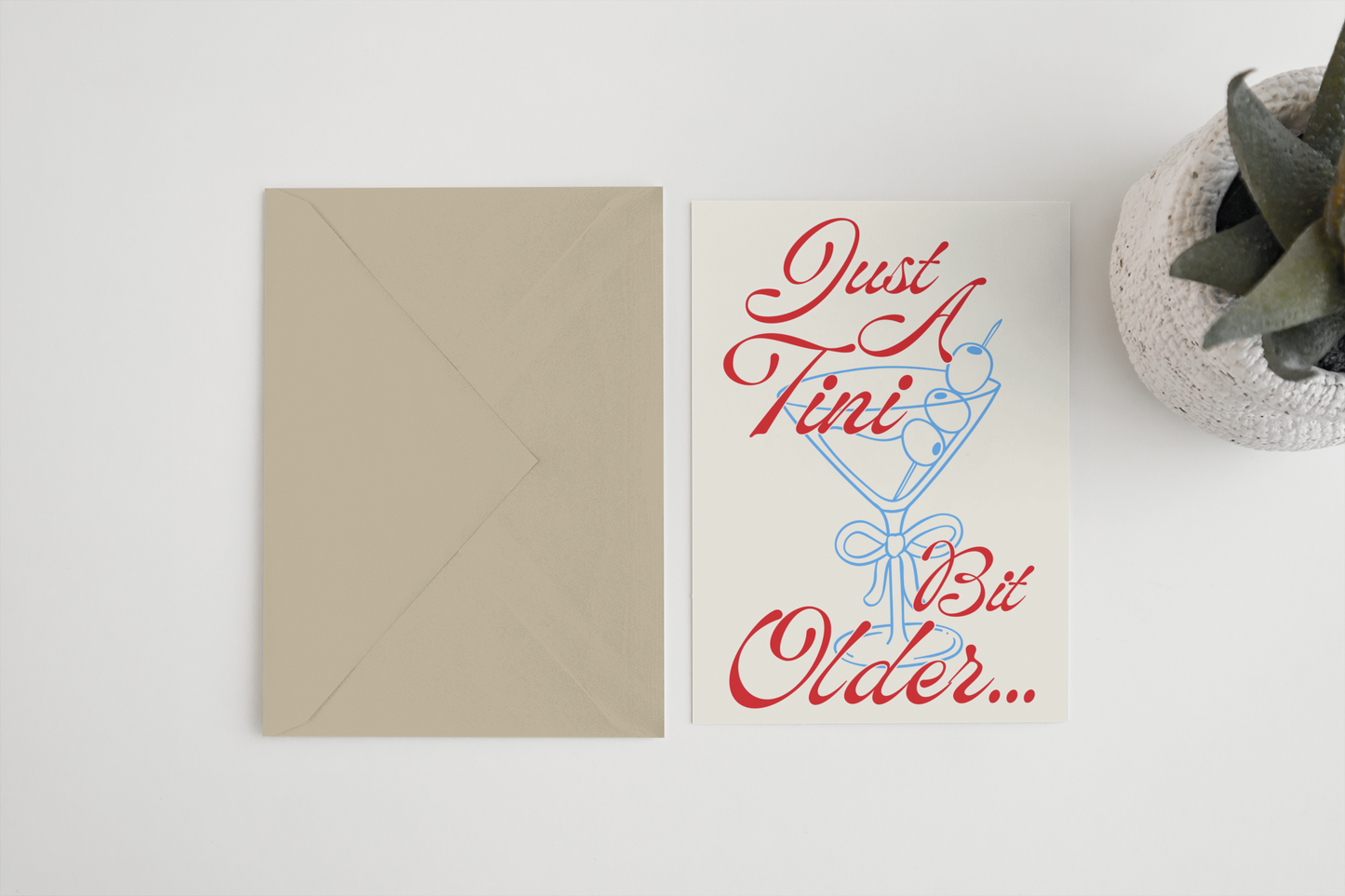 Just a tini bit older card: Cello Bag (Biodegradeable) / A6