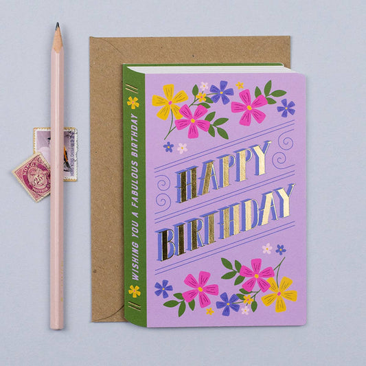 Birthday Book Card