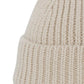Cream Thick Knit Beanie Hat