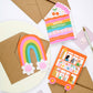Rainbow Sprinkle Cake Die Cut Luxury Birthday Card For Kids