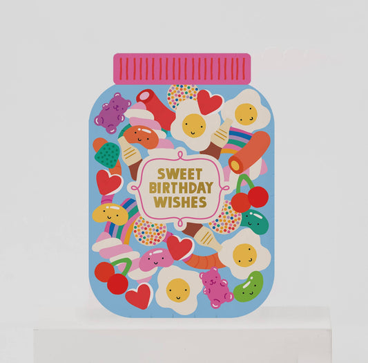 Sugar Rush Sweet Jar Kid's Birthday Card