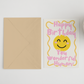 Happy Birthday wonderful human A6/5x7 card: Cello Bag (Biodegradeable) / A6