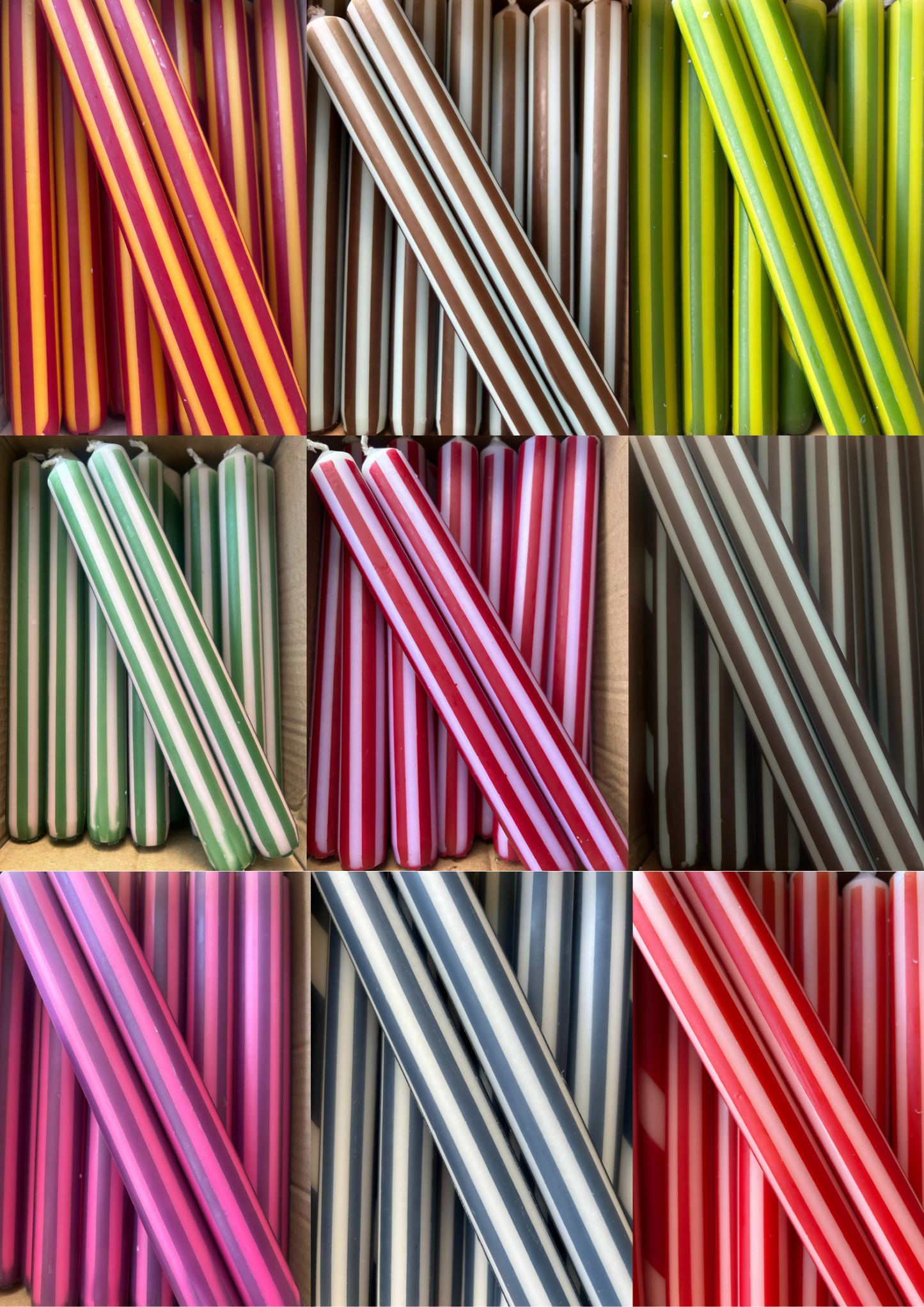 AUTUMN PINSTRIPES INDIVIDUAL : Apricot/rust red