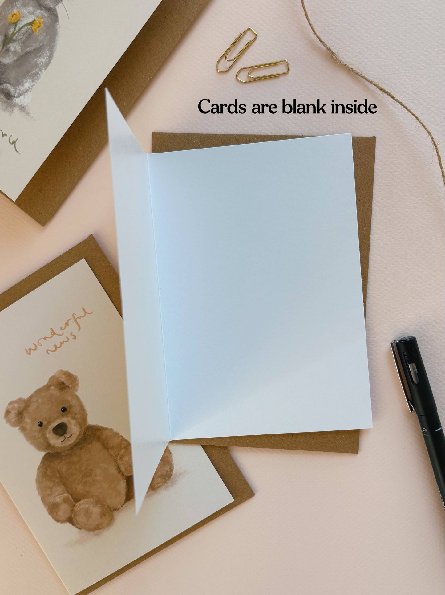 Hello New Baby Nursery Mobile Pregnancy Announcement Card