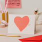 'Happy Mother's Day' Red Heart Rose Gold Foil Card: Naked