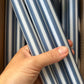 AUTUMN PINSTRIPES INDIVIDUAL : White/navy