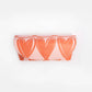 Pink/Orange Linked Hearts Flap Glasses Case