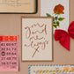 'You and Me, Always X' Handwritten Valentine's Card: Naked