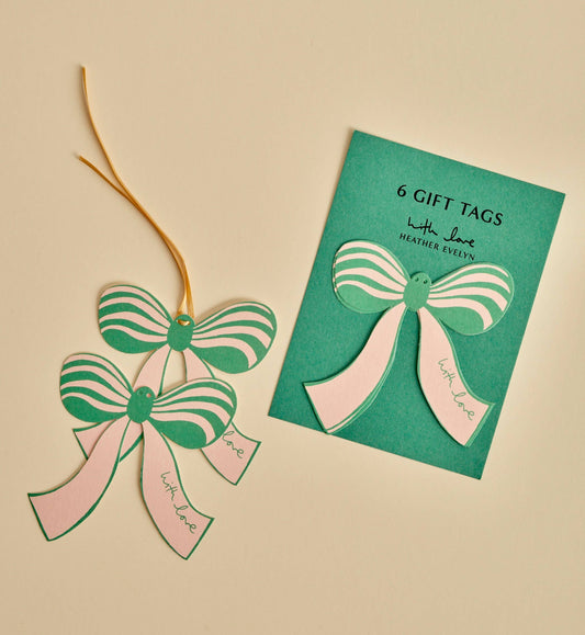 Gift Tag Bows - Set of 6: Green