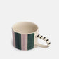 Teal/Lilac Stripe Large Mug