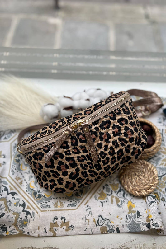 Rosalia Bag: Camel Leopard