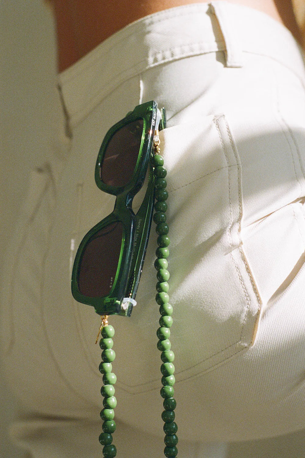 Coco Sunglass Chain in Green