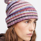 Ichi Purple Stripe Beanie Hat