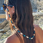 Coco Sunglass chain in Blue Shell