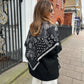 Large Triangle Bandana Scarf - Black
