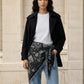 Large Triangle Bandana Scarf - Black