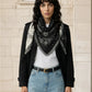 Large Triangle Bandana Scarf - Black