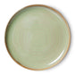 HKliving - Chef ceramics: dinner plate, moss green