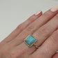 Stone marble ring : Light Blue