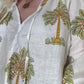 Palm print blouse
