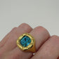 Sofia Chunky Gem Ring : Blue