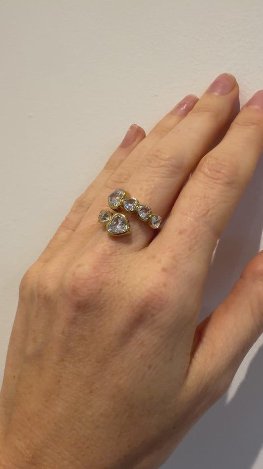 Multi Heart Gem Ring