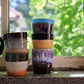 HKliving - 70s ceramics: coffee mugs, Stellar (set of 6)