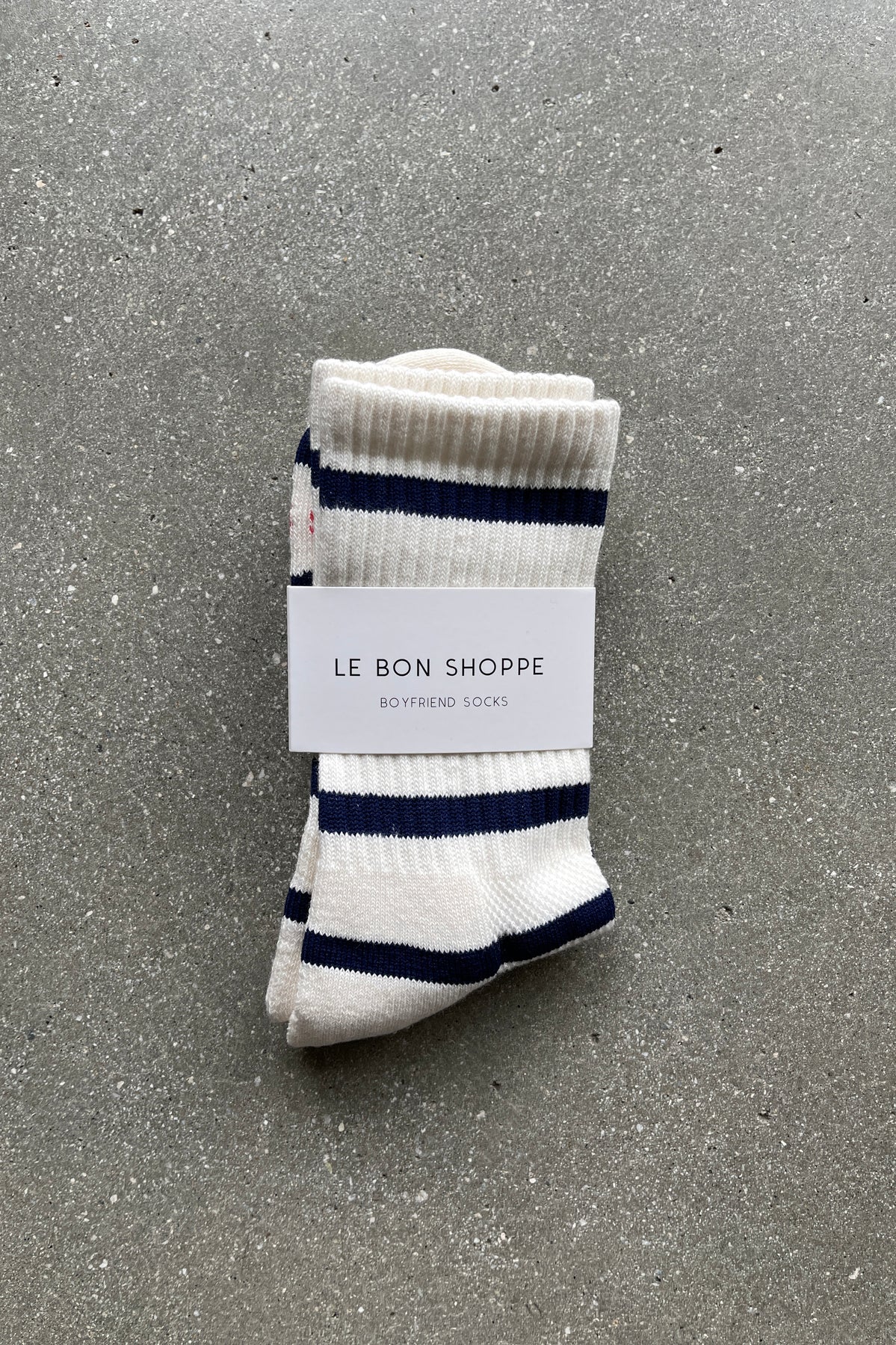 Le Bon Stripe Boyfriend Socks