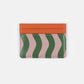 Pink/Green Wave Stripe Cardholder