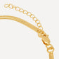 Shyla  Gold-Plated Thick Snake Chain Bracelet