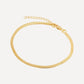 Shyla  Gold-Plated Thick Snake Chain Bracelet