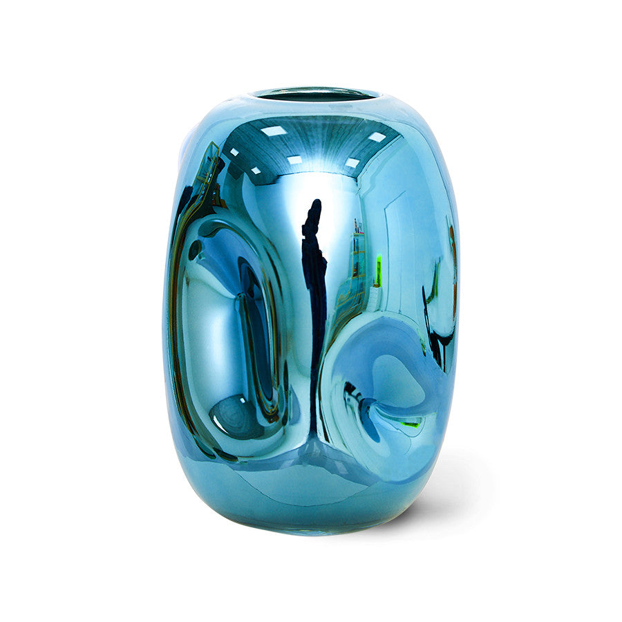 HKliving : Blue Crome Vase