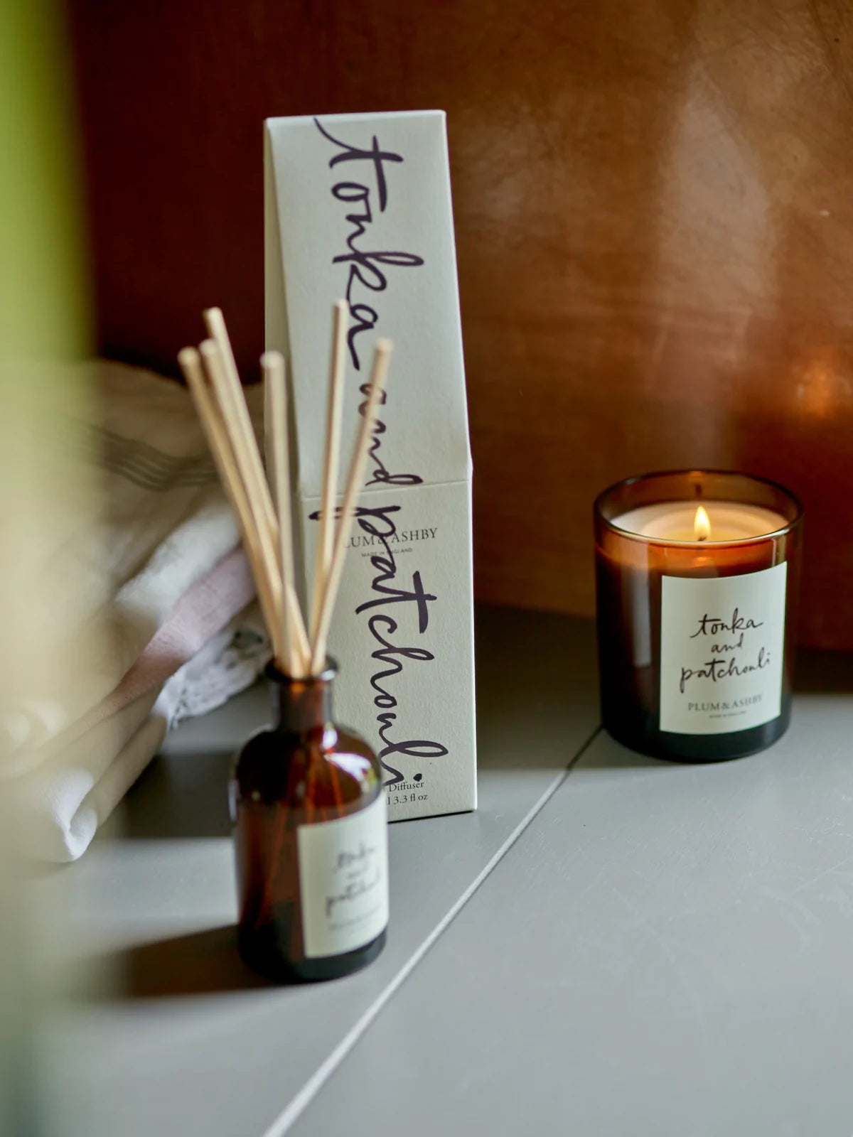 Plum & Ashby Candle : Tonka and Patchouli
