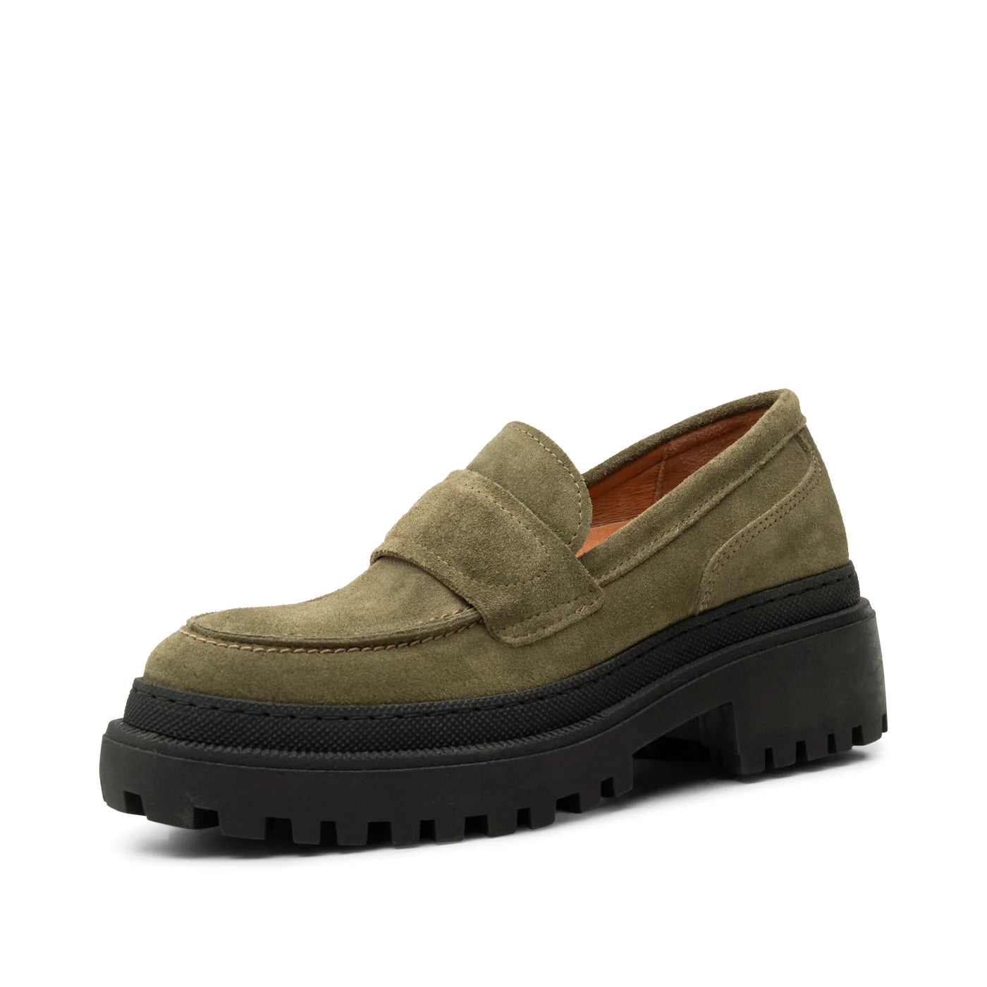 Iona Loafer in Suede - Algae