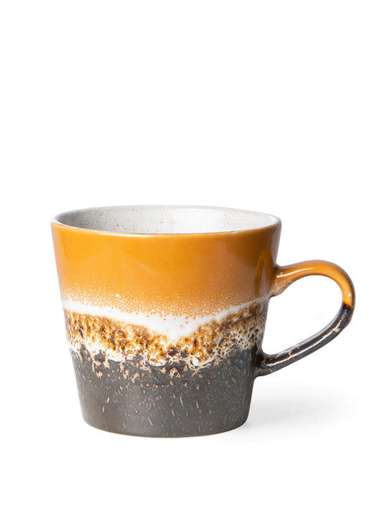 HKliving 70s Ceramics : Cappuccino Mug FIRE