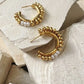 Pebble Gold Hoops