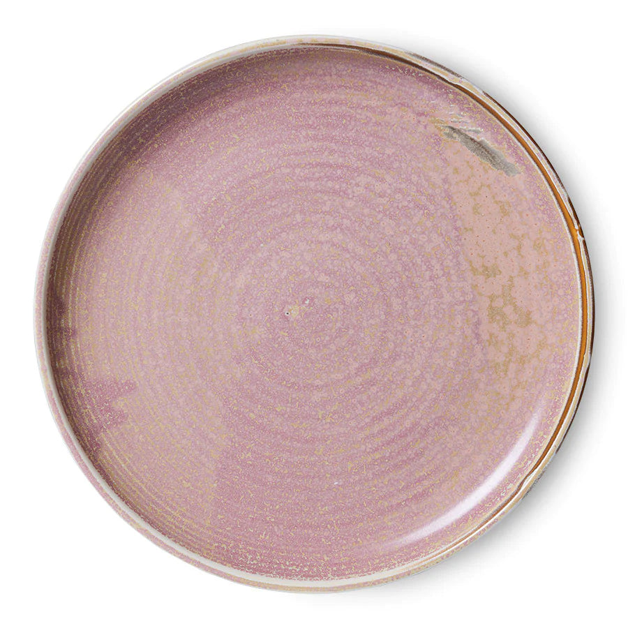 HKliving : Dinner Plate in Rustic Pink