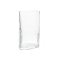 HKliving Clear Ribbed Vase Small