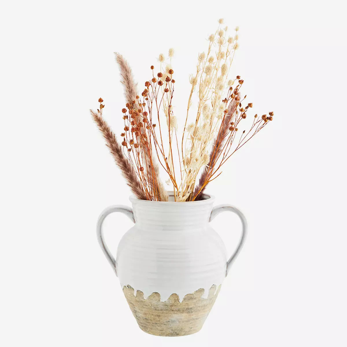 Stoneware Vase : White