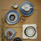 HKliving 70s ceramics: dessert plates: Snow (set of 2)