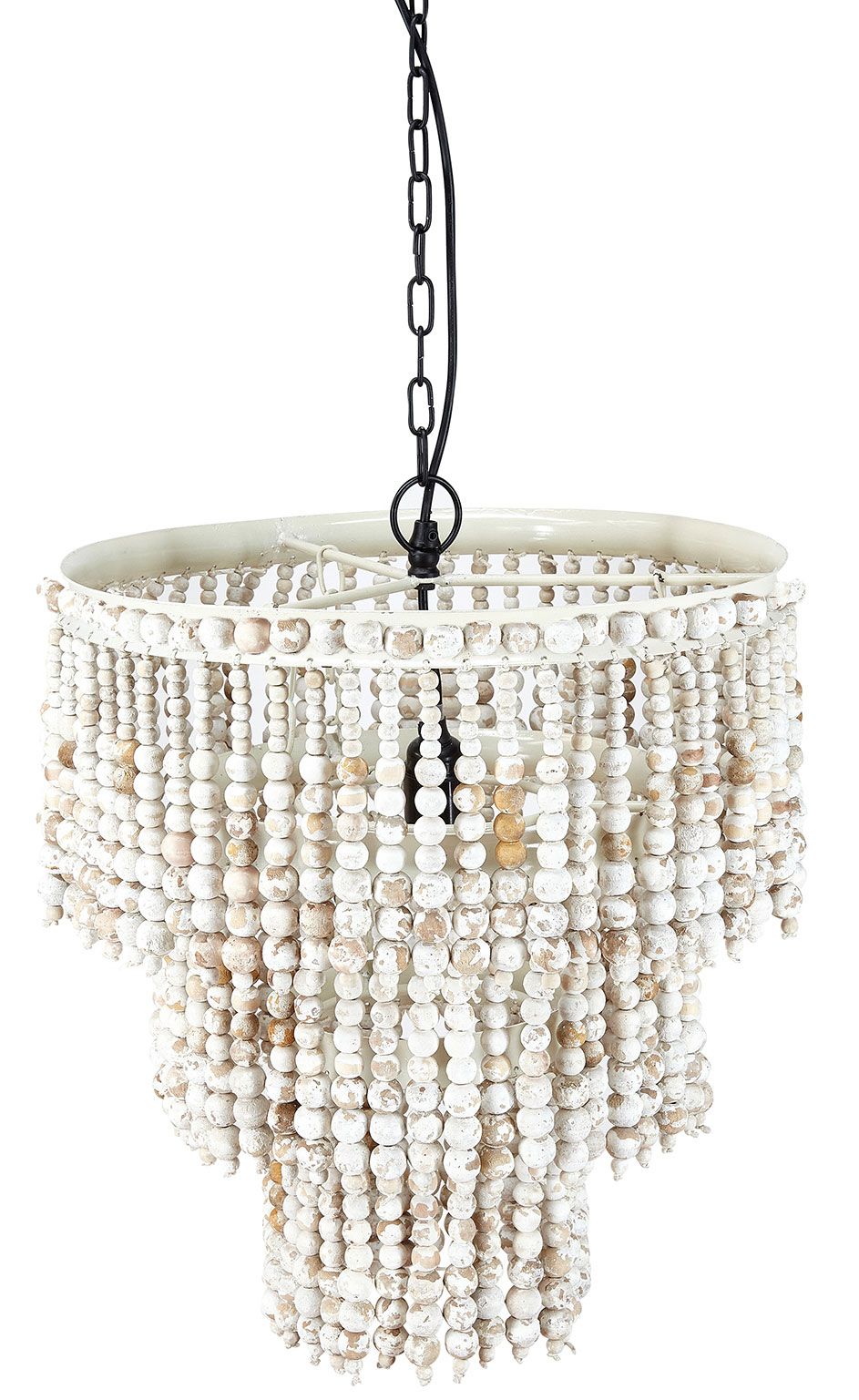 Liv Interior Chandelier with wooden pearls